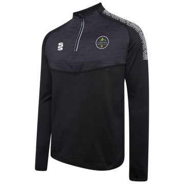 Ashbourne CC 1/4 Zip Dual Performance Top :  Black