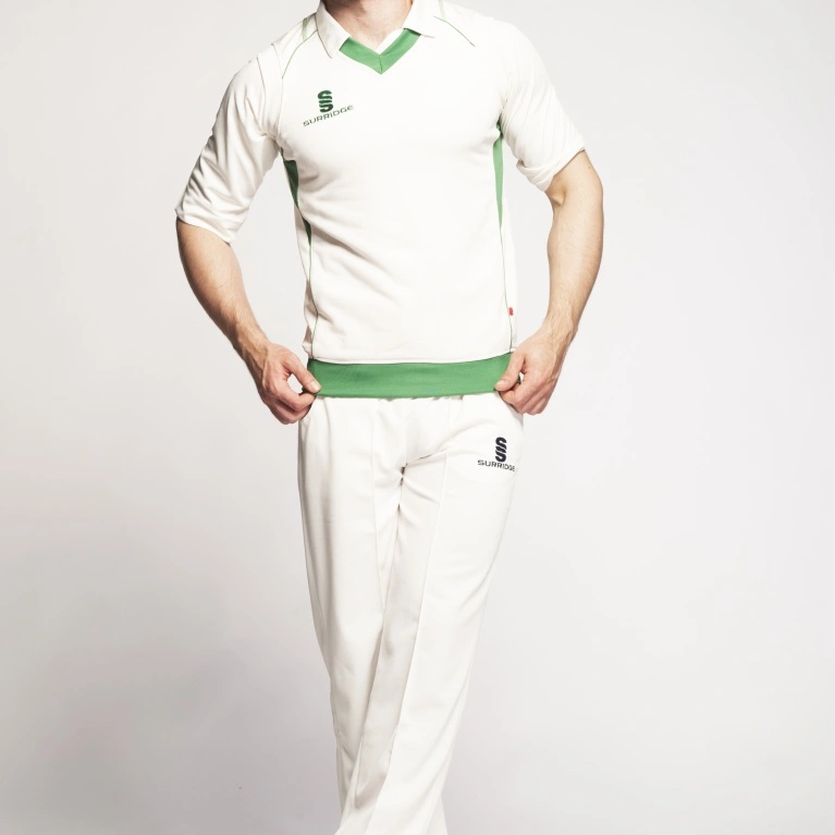 Ashbourne CC Sleeveless Sweater Green Trim